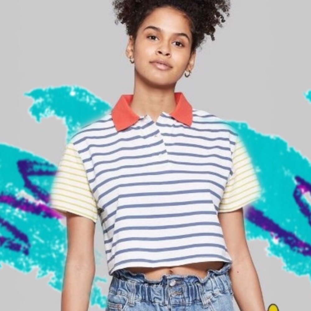 Multi color wild fable crop
